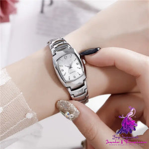 Women’s Waterproof Square Steel Strip Watch