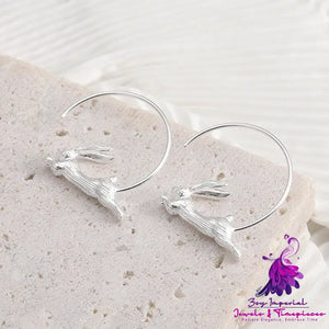 Stylish Rabbit Ear Sterling Silver Ring