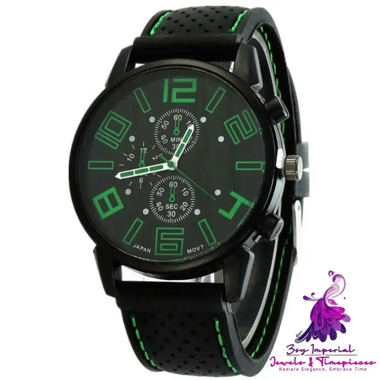 Racing Sports Car Silicone Watch