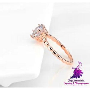 Rose Gold Diamond Ring