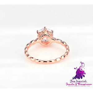 Rose Gold Diamond Ring