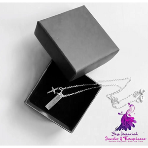 Silver Cross Pendant Necklace