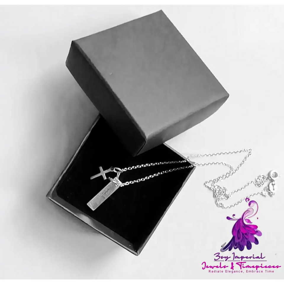 Silver Cross Pendant Necklace