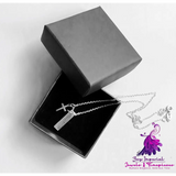 Silver Cross Pendant Necklace