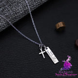 Silver Cross Pendant Necklace