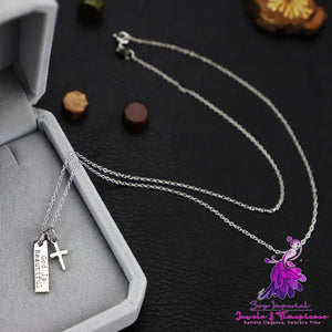 Silver Cross Pendant Necklace