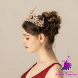 Multi-layer Rice Beads Bridal Headwear