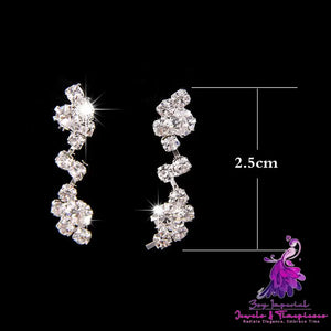 Simple Rhinestone Bridal Set