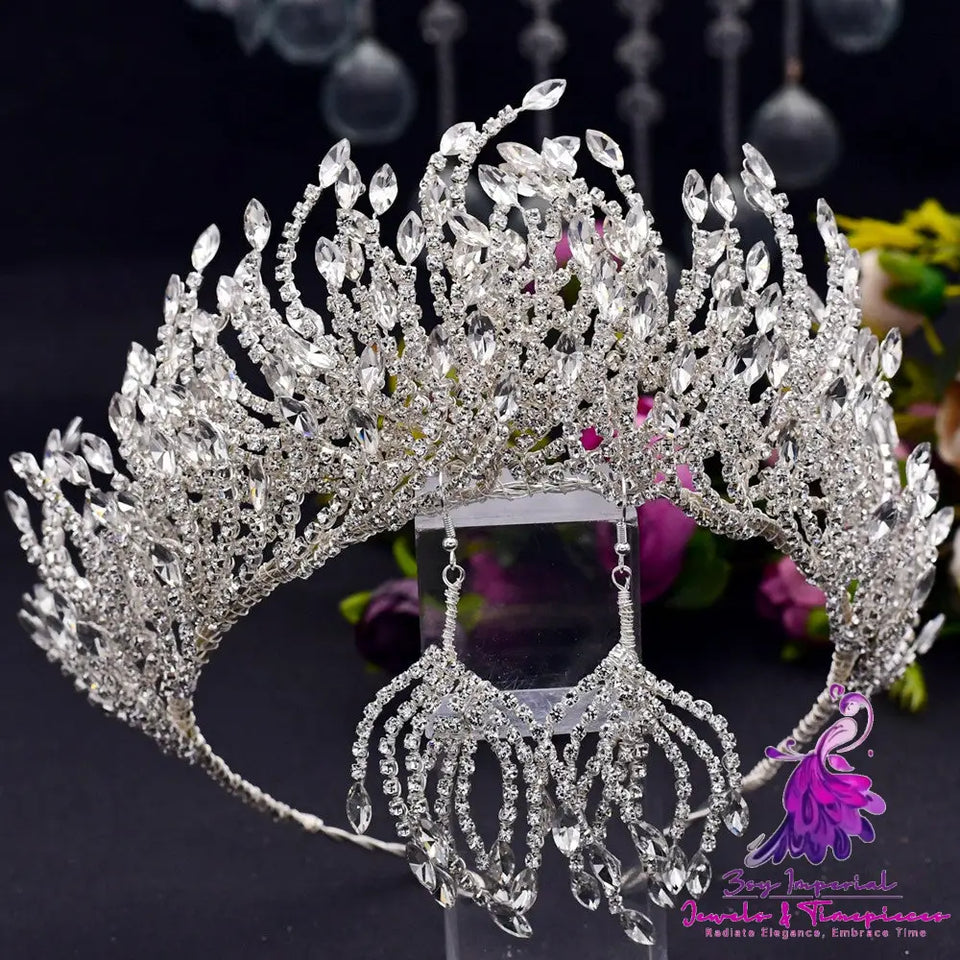 Luxury Rhinestone Wedding Hair Crown