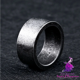 Simple Titanium Steel Unisex Ring