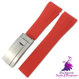 Silicone Rubber Sports Watch Strap