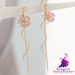 Sakura Fairy Tassel Earrings Girl