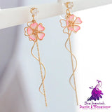 Sakura Fairy Tassel Earrings Girl