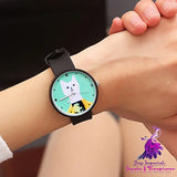 White Cat Silicone Women’s Watch