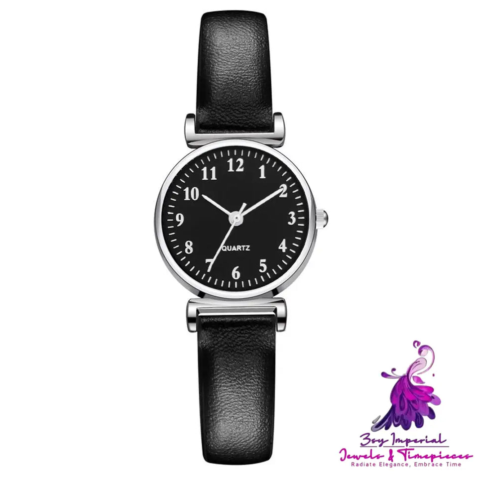 Simple Temperament Student Quartz Watch