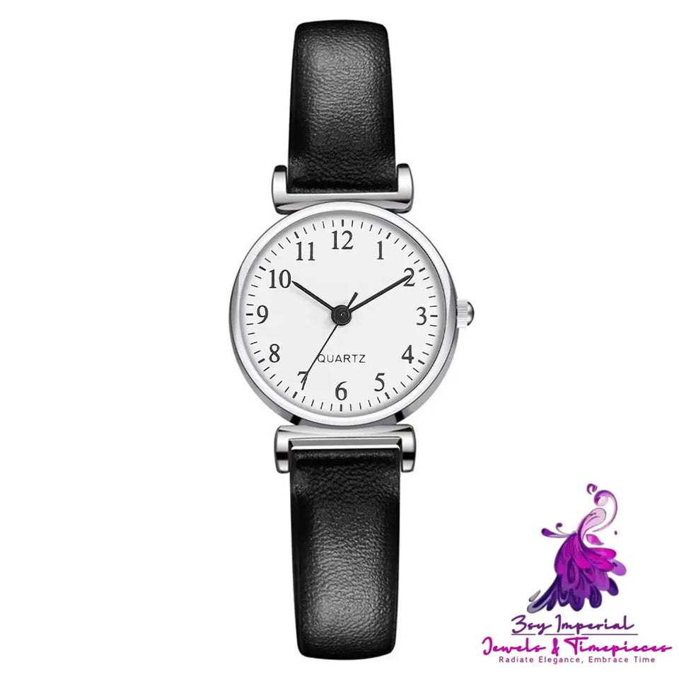 Simple Temperament Student Quartz Watch