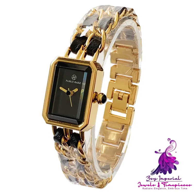 Square Dial Simple Women’s Wrist Watch