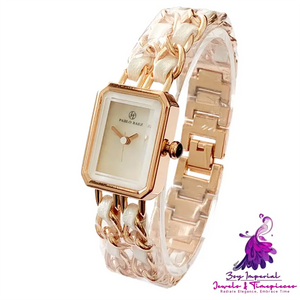 Square Dial Simple Women’s Wrist Watch