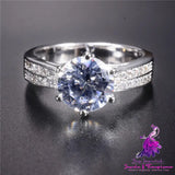 Simulated Diamond Wedding Ring for Women