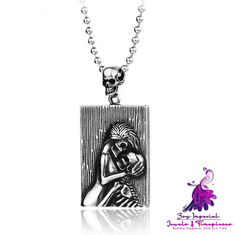 Stainless Steel Skull Pendant