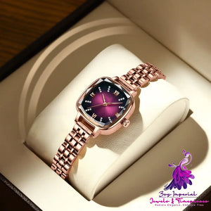 Waterproof Solid Steel Strap Women’s Watch