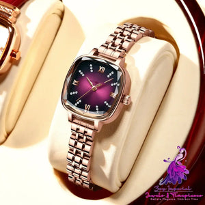 Waterproof Solid Steel Strap Women’s Watch