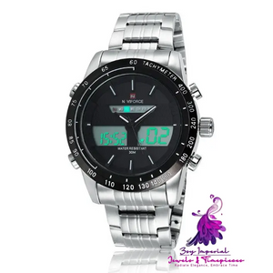 Waterproof Sports Steel Band Men’s Watch