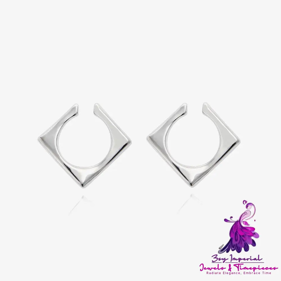 Square Earrings Without Ear Holes