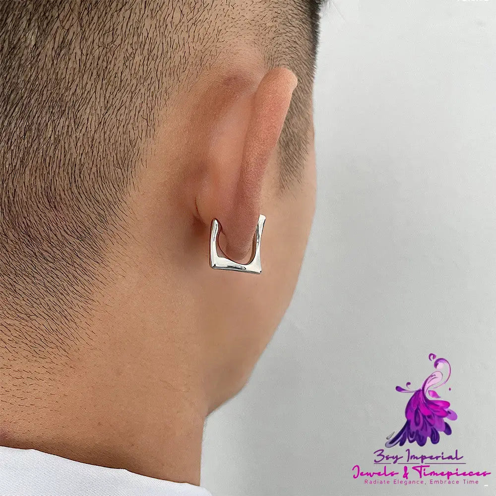 Square Earrings Without Ear Holes