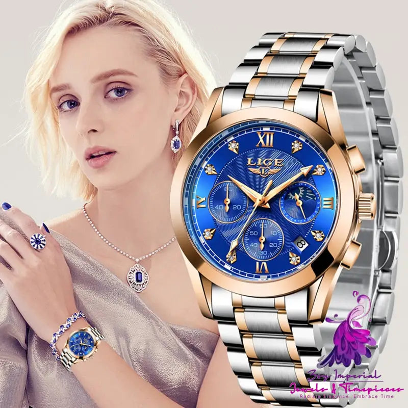 Stainless Steel Waterproof Watch