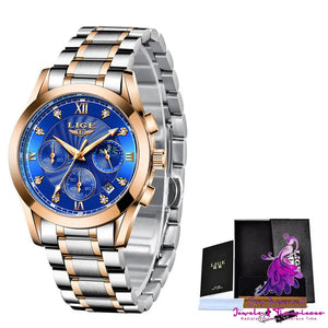 Stainless Steel Waterproof Watch