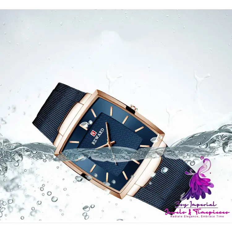 Simple Waterproof Stainless Steel Watch