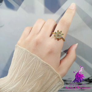 Rotating Star Plate Ring