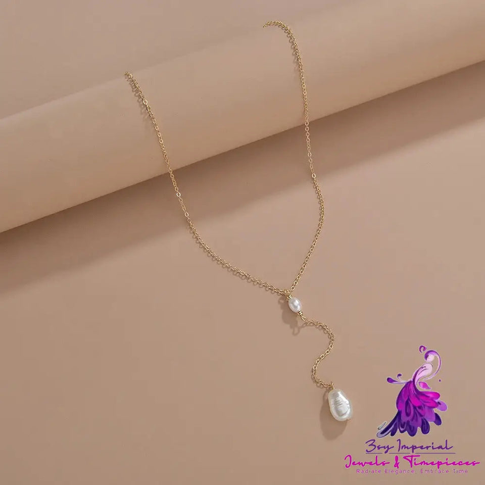 Personalized Ins Style Simple Pearl Pendant Necklace