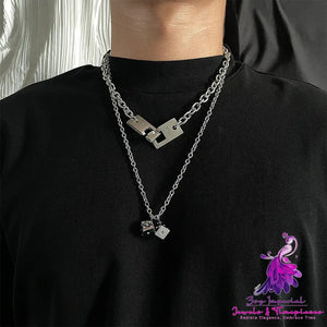 Sweater Chain Titanium Steel Necklace