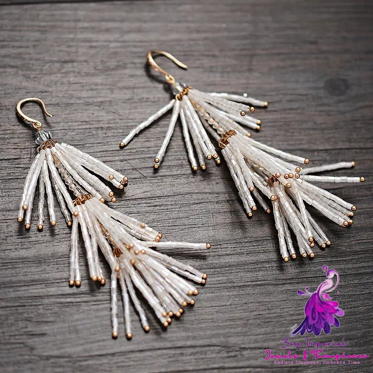 Tassel Personalized Wedding Dress Earrings