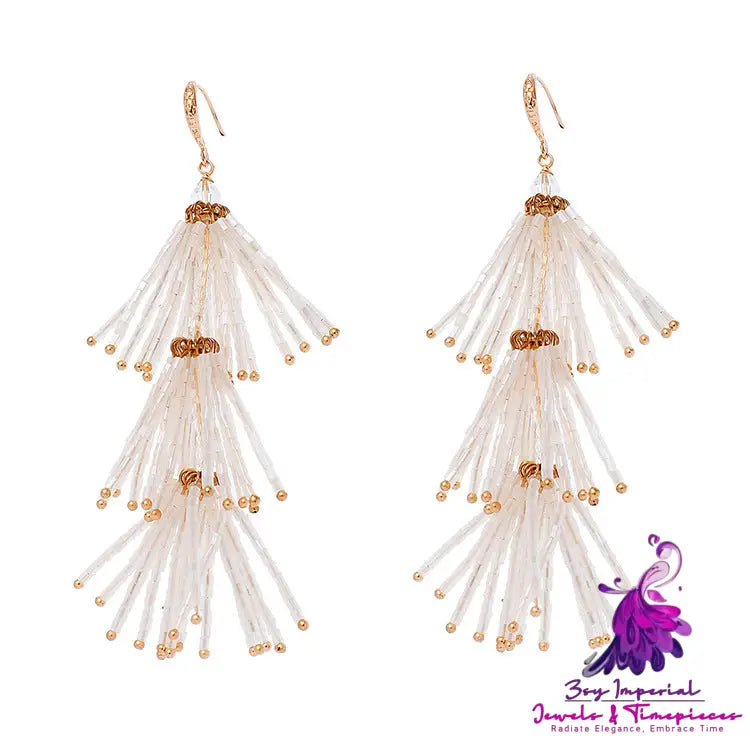 Tassel Personalized Wedding Dress Earrings