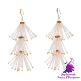 Tassel Personalized Wedding Dress Earrings