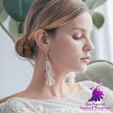 Tassel Personalized Wedding Dress Earrings