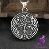 Vintage Tree Of Life Steel Pendant