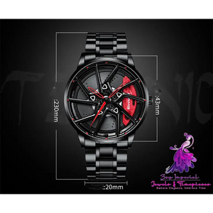 Hub Stereo Caliper Skeleton Dial Watch