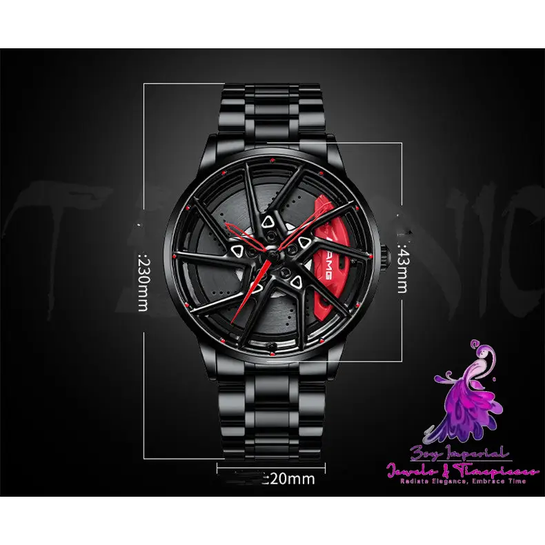 Hub Stereo Caliper Skeleton Dial Watch