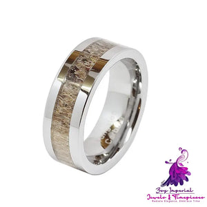 Titanium Steel Inlay Ring