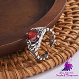 Trend Woven Red Zircon Ring