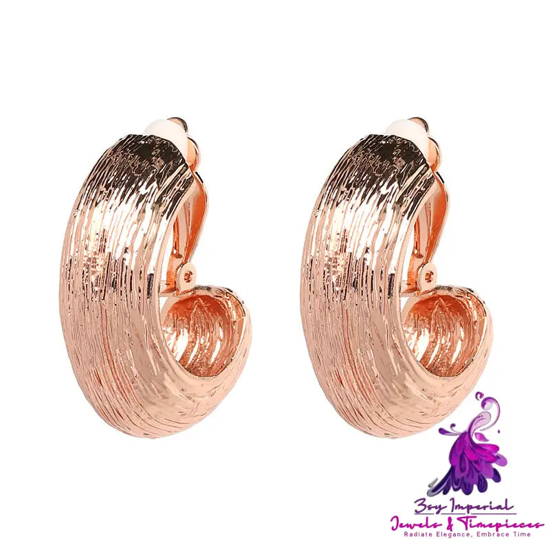 Alloy C- Shaped Female Earrings