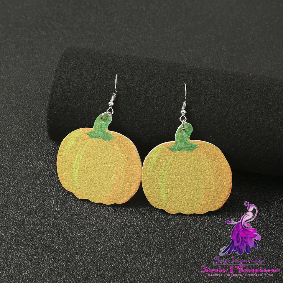 Simple Geometric Personality Halloween Earrings