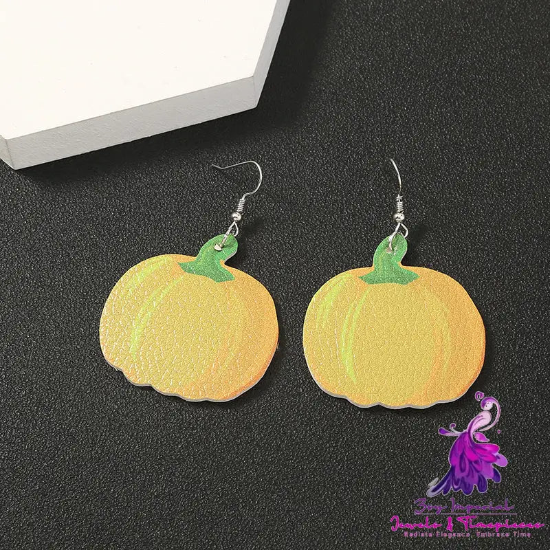 Simple Geometric Personality Halloween Earrings