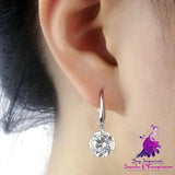 Simple Zircon Ear Studs