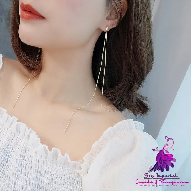 Fashion Extra Long Tassel Ear Thread