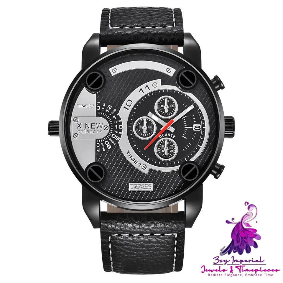 Big Cheap Fashion Leather Watch